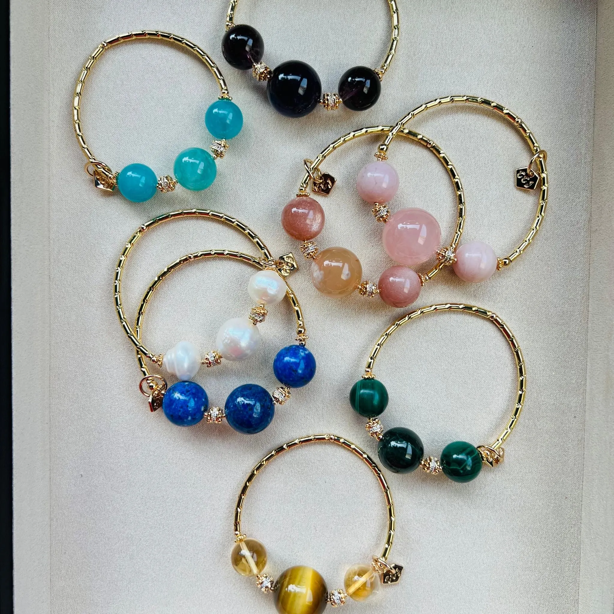 Charmed Citrine & Honey Tigereye Diadem Bracelet