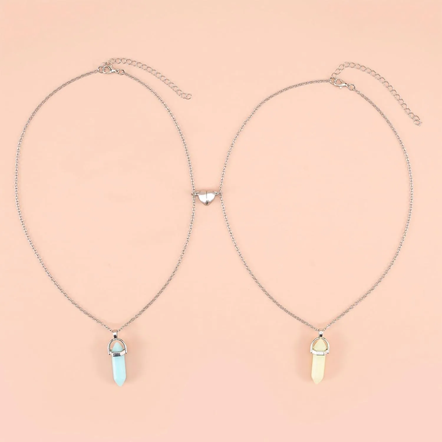 Dcfywl731 Friendship Necklace for 2/3 BFF Necklace for 2 Best Friend Necklace Crystal Butterfly Heart Pendant Necklaces Friendship Sister Birthday Gifts for Women