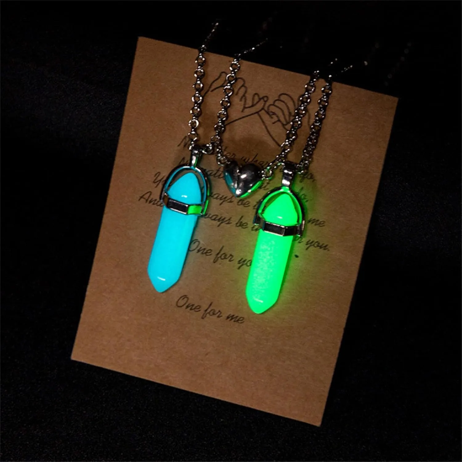 Dcfywl731 Friendship Necklace for 2/3 BFF Necklace for 2 Best Friend Necklace Crystal Butterfly Heart Pendant Necklaces Friendship Sister Birthday Gifts for Women