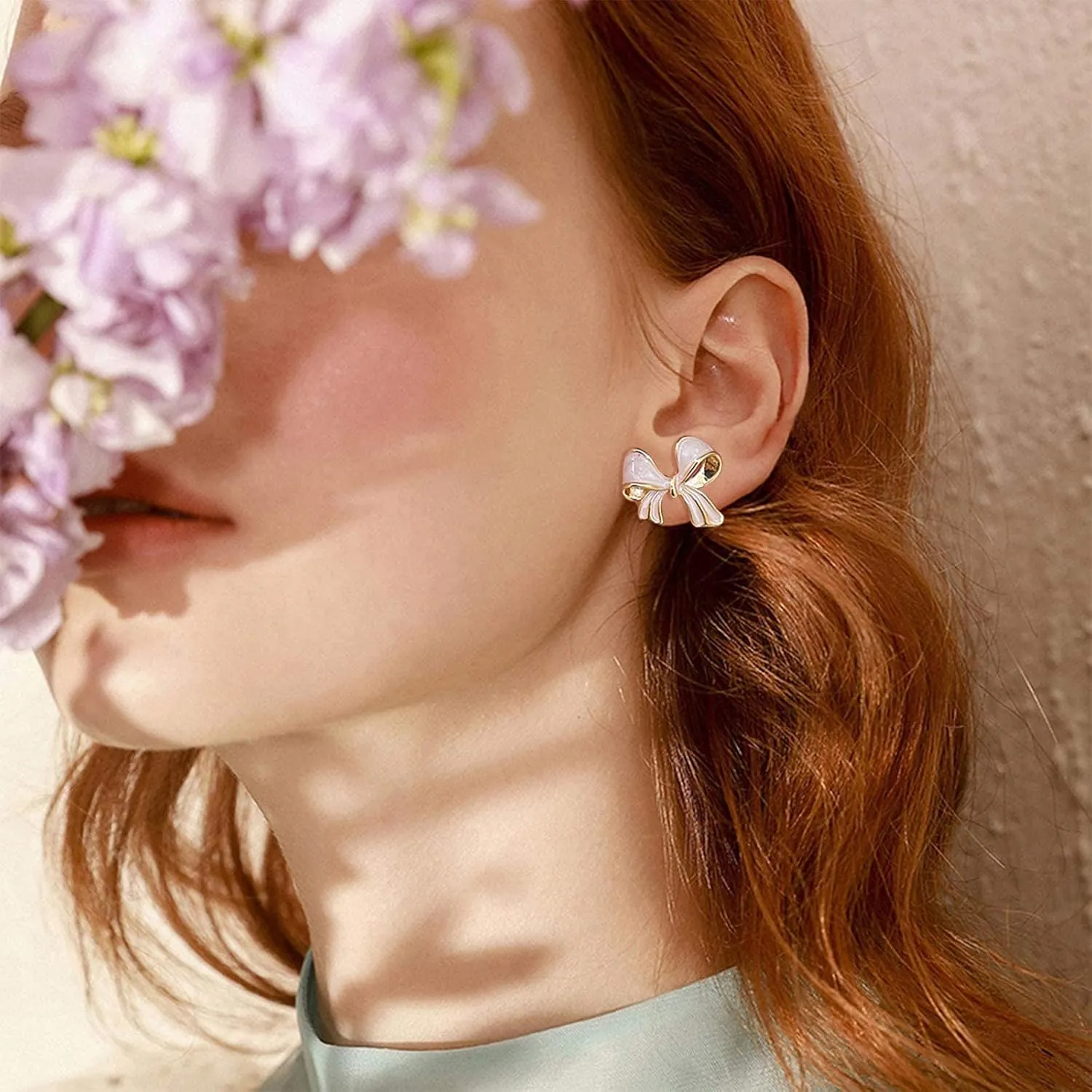 Gold Bow Earrings for Women Silver Bow Stud Earrings Ribbon Earrings Long Bow Dangle Earrings Silver Bow Jewelry Bow Earrings Gold Studs
