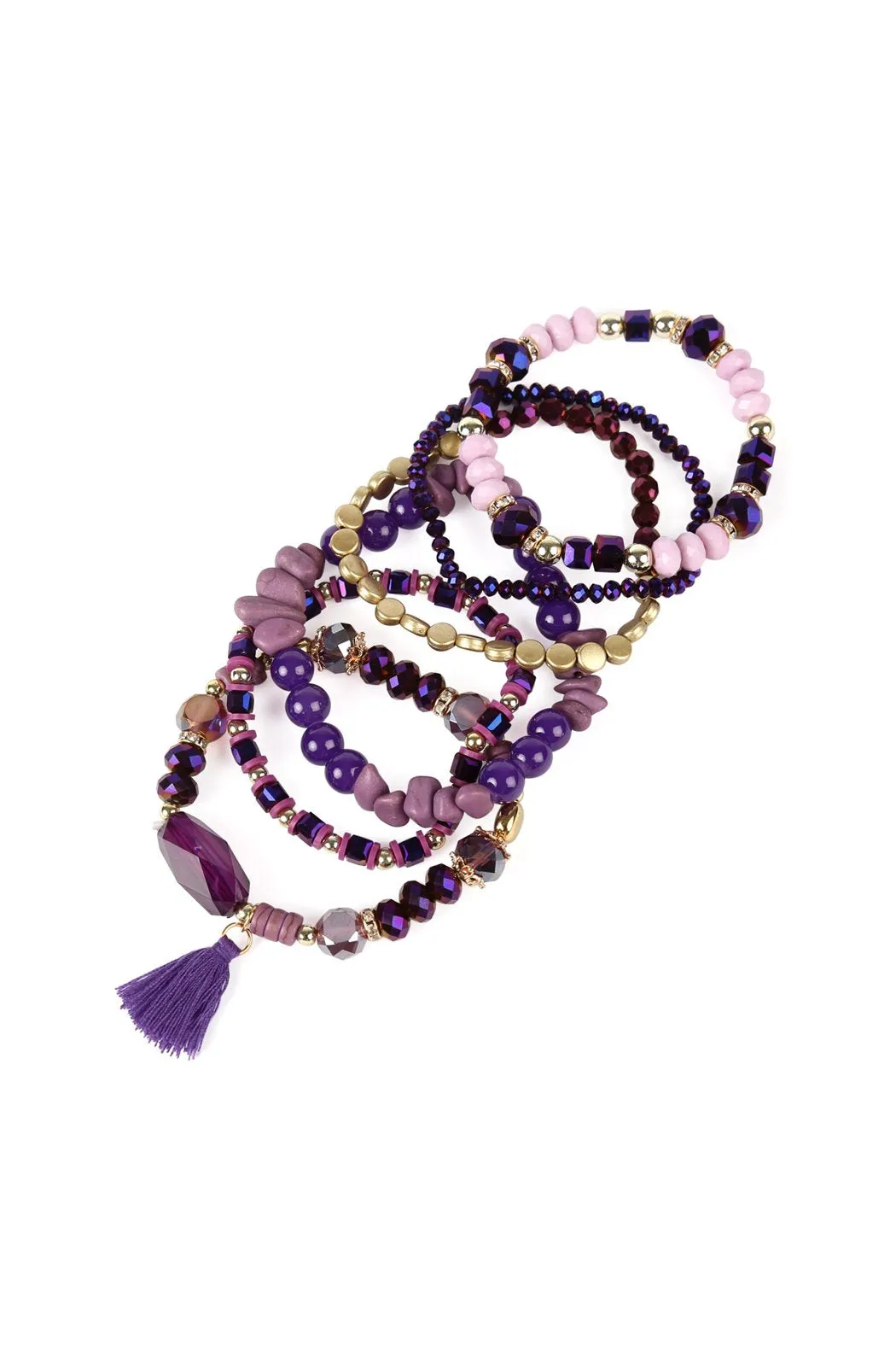 Hdb2201 - Boho Tassel Charm Bracelet