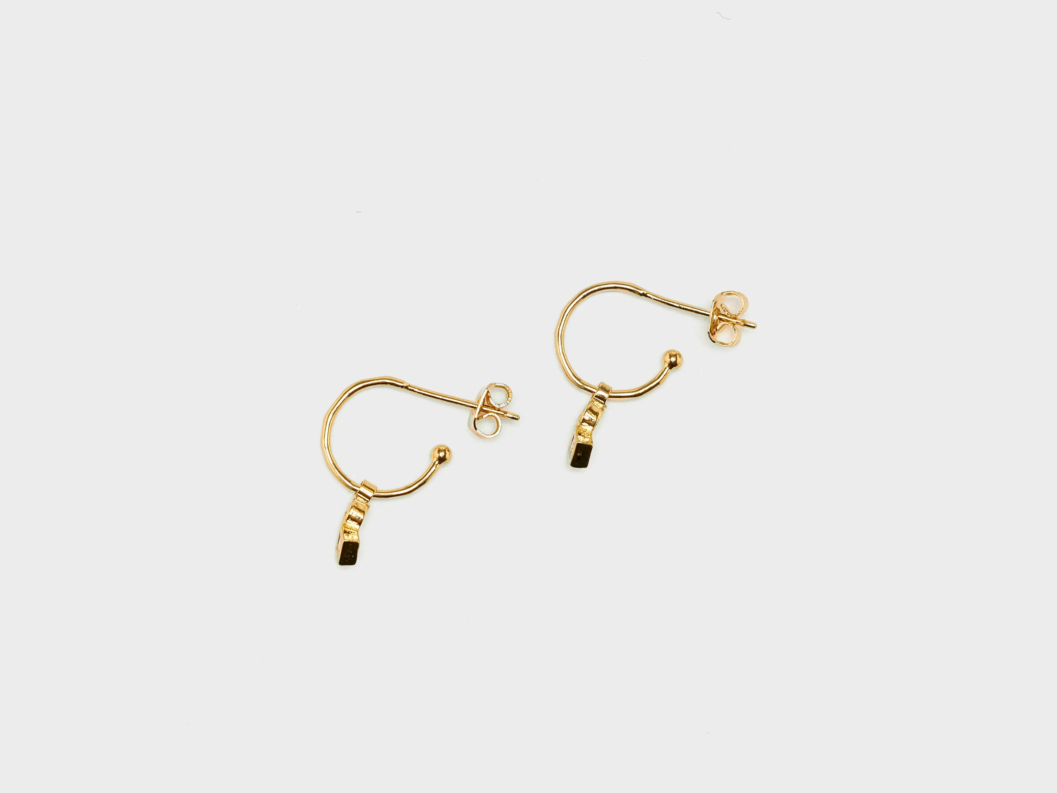 Idylle Hoop Earrings  (251 / W / GOLD)