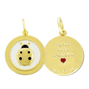 Ladybug Pendant Gold