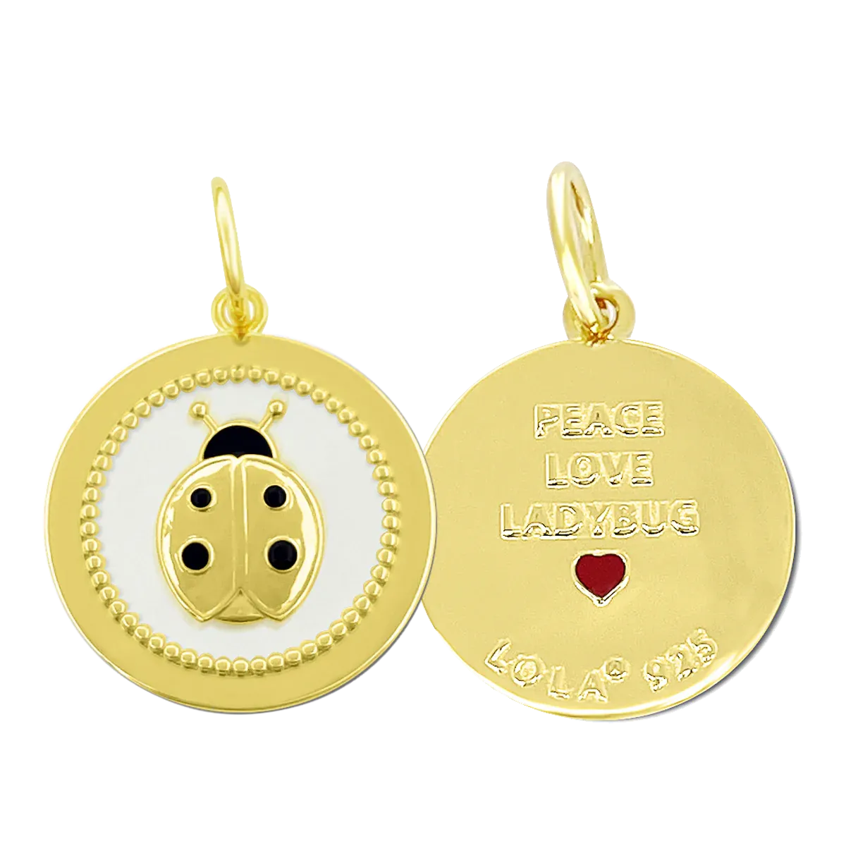 Ladybug Pendant Gold