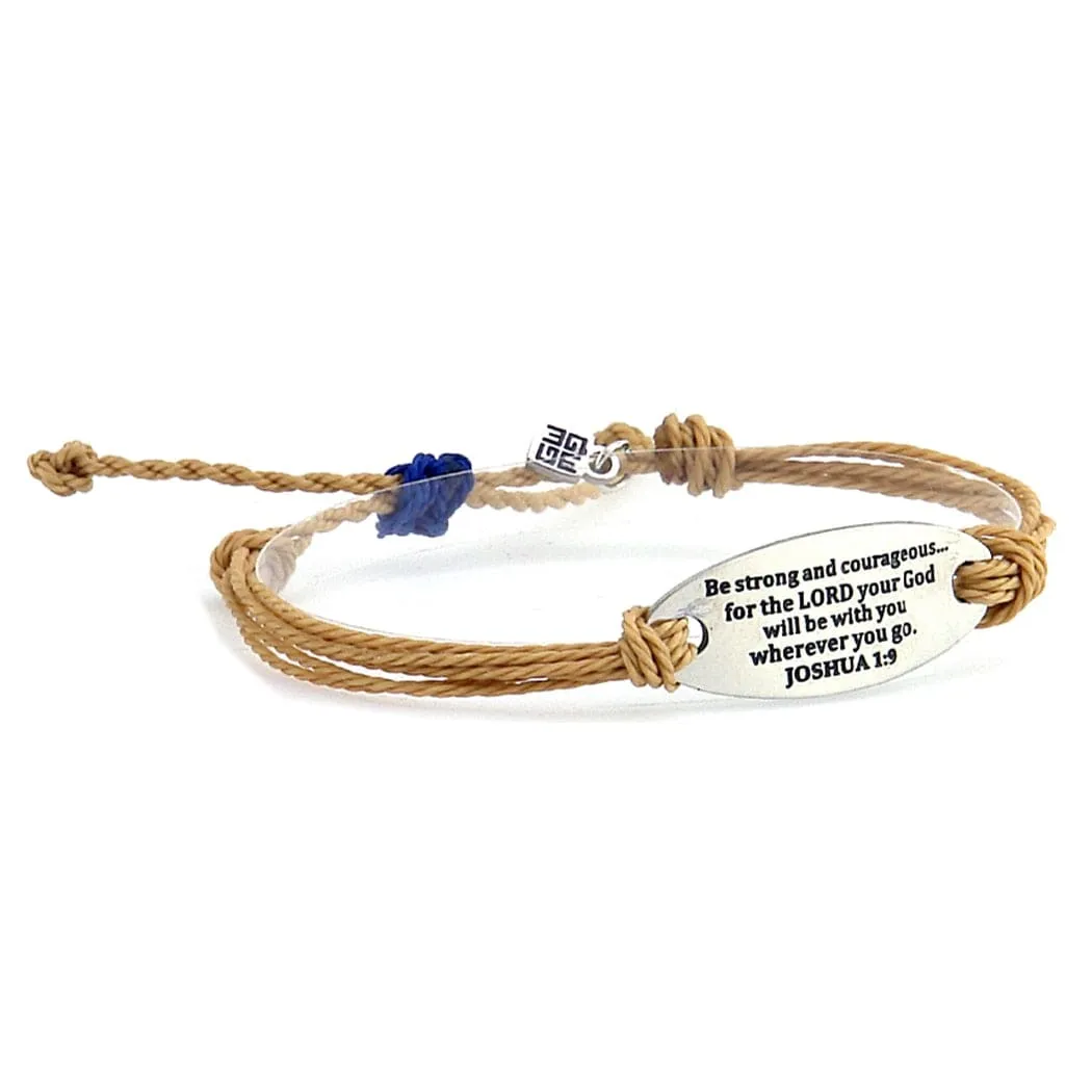 Masters Silver Strand Christian Inspirational Bracelets Rope