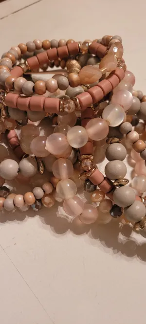 Oaklynn Stackable - Taupe - Boho Bracelet