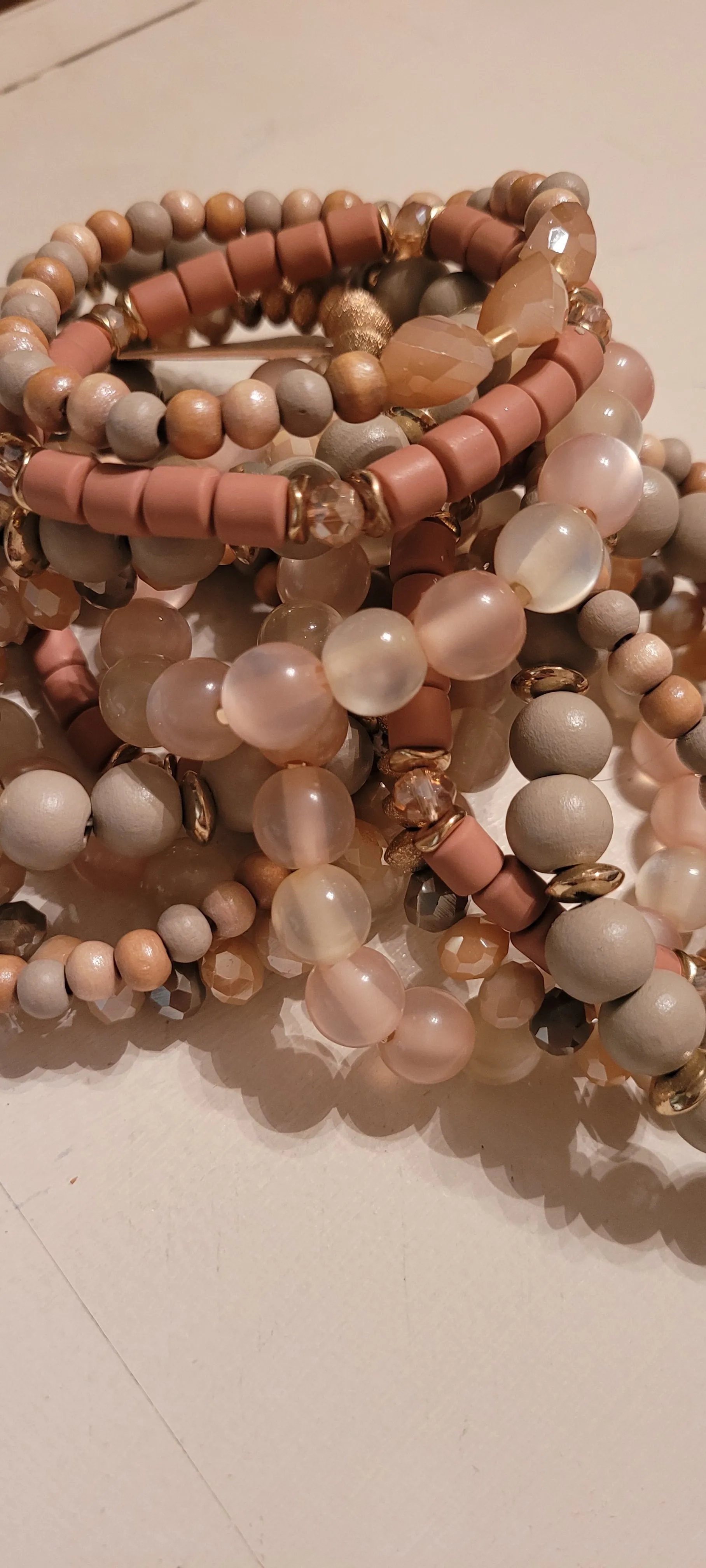 Oaklynn Stackable - Taupe - Boho Bracelet