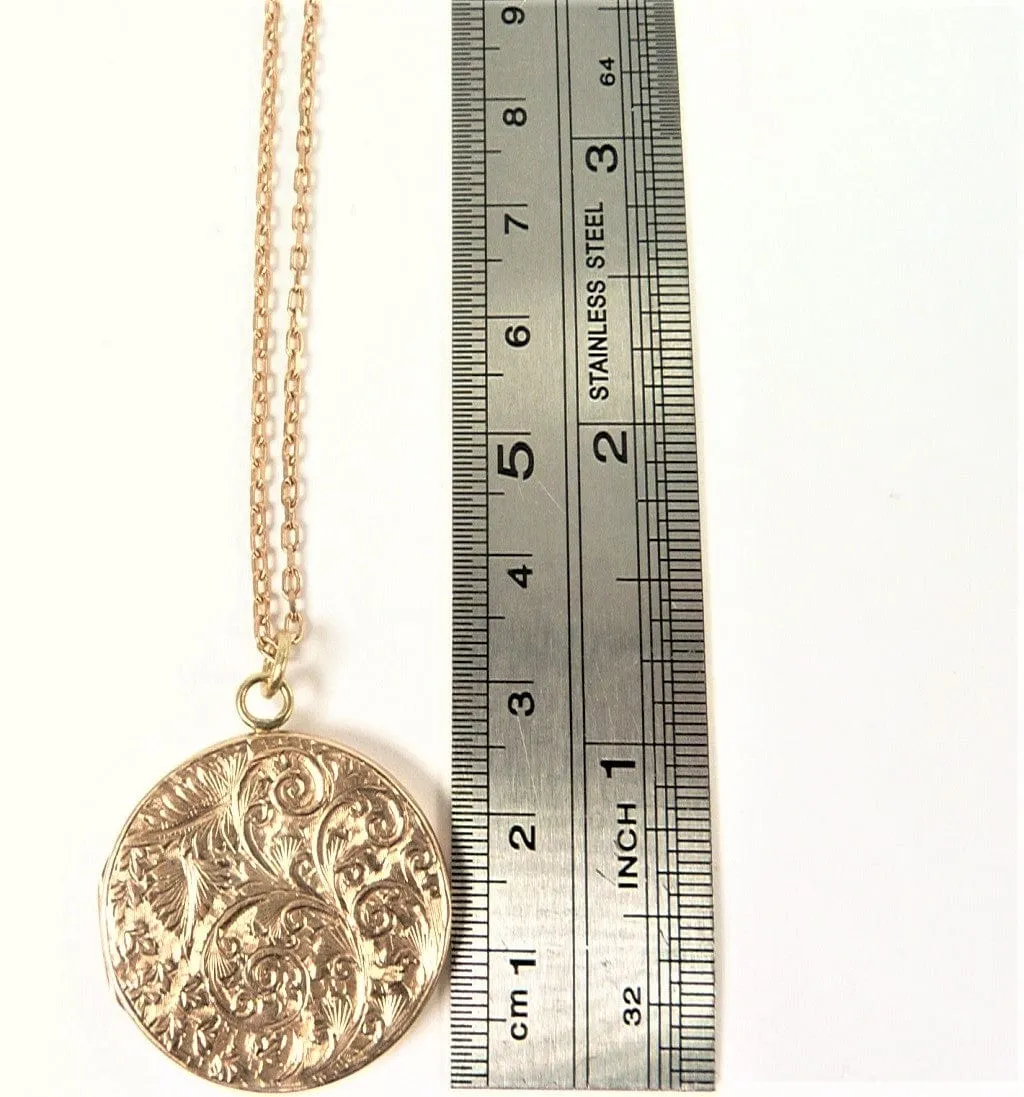 S Blanckensee & Son Fully Hallmarked Gold Locket 1908 On 9ct Gold Necklace