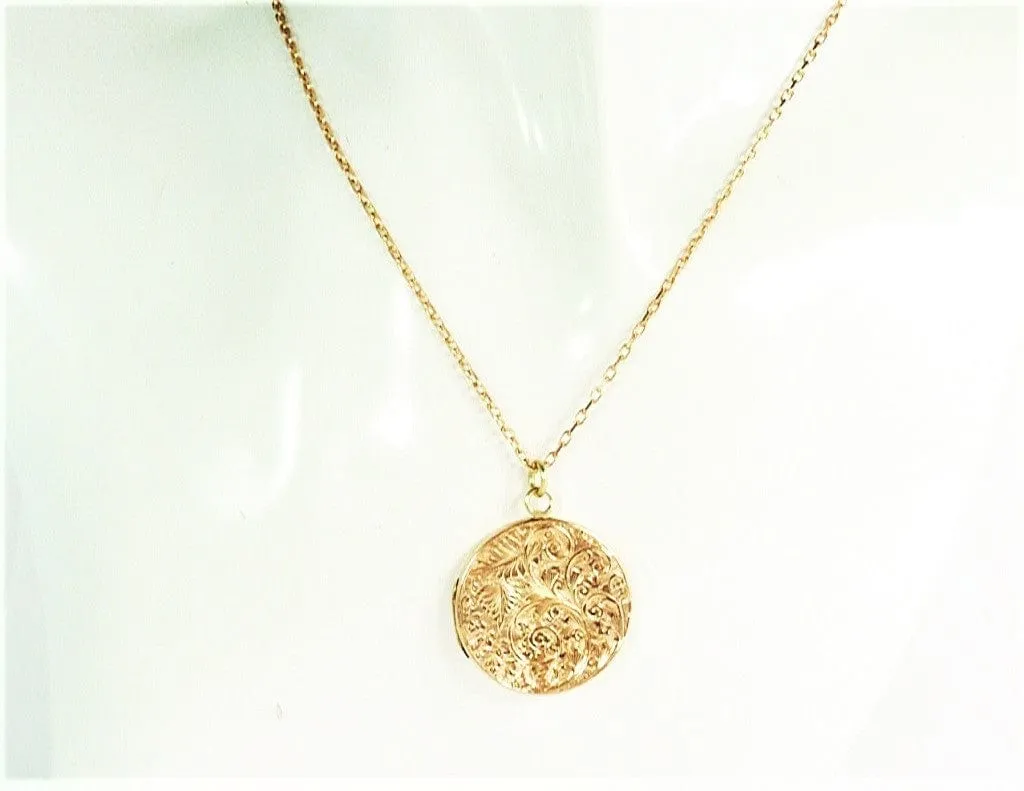 S Blanckensee & Son Fully Hallmarked Gold Locket 1908 On 9ct Gold Necklace