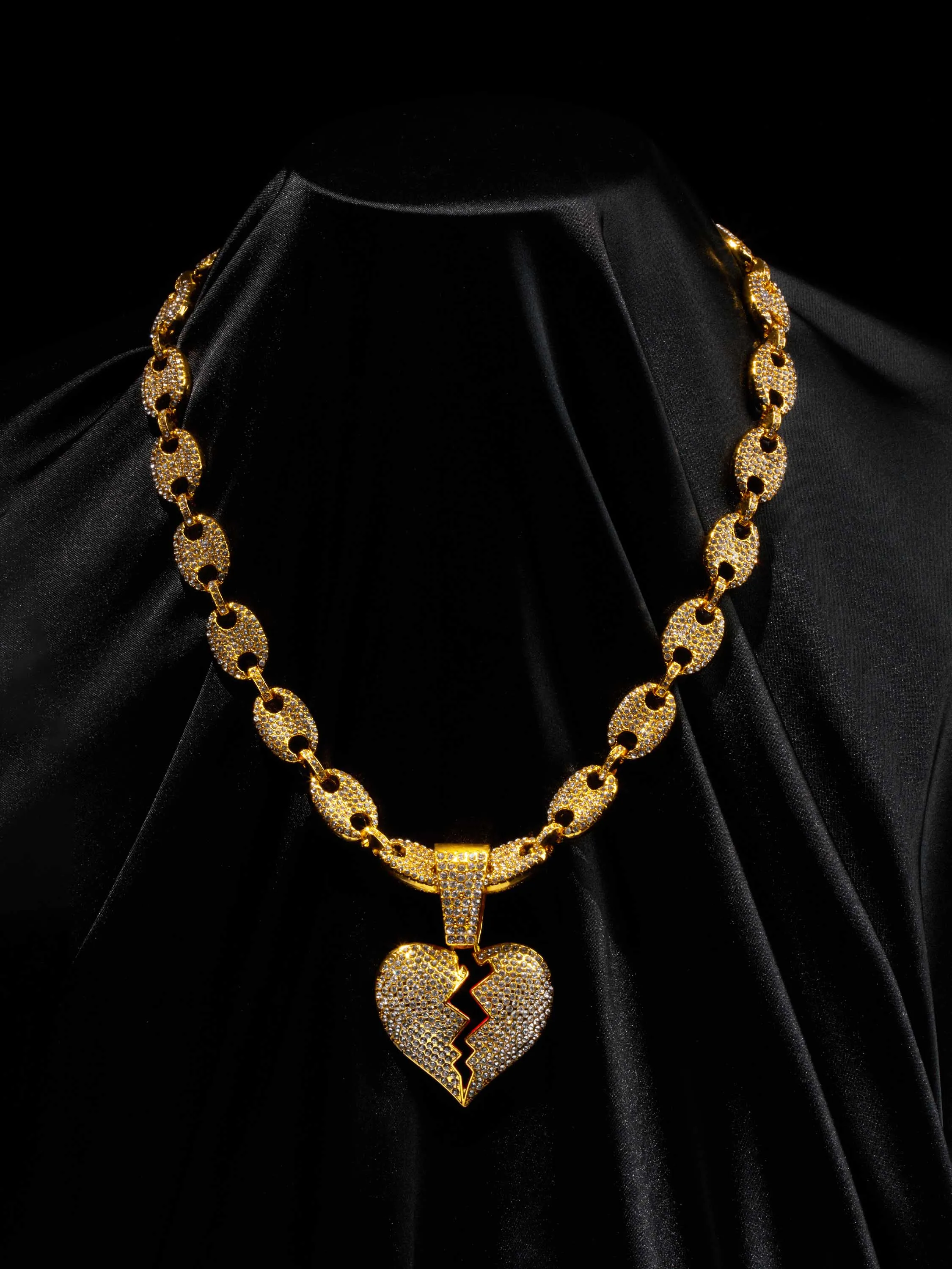 Thesupermade Heartbreak Hip-hop Necklace-1513
