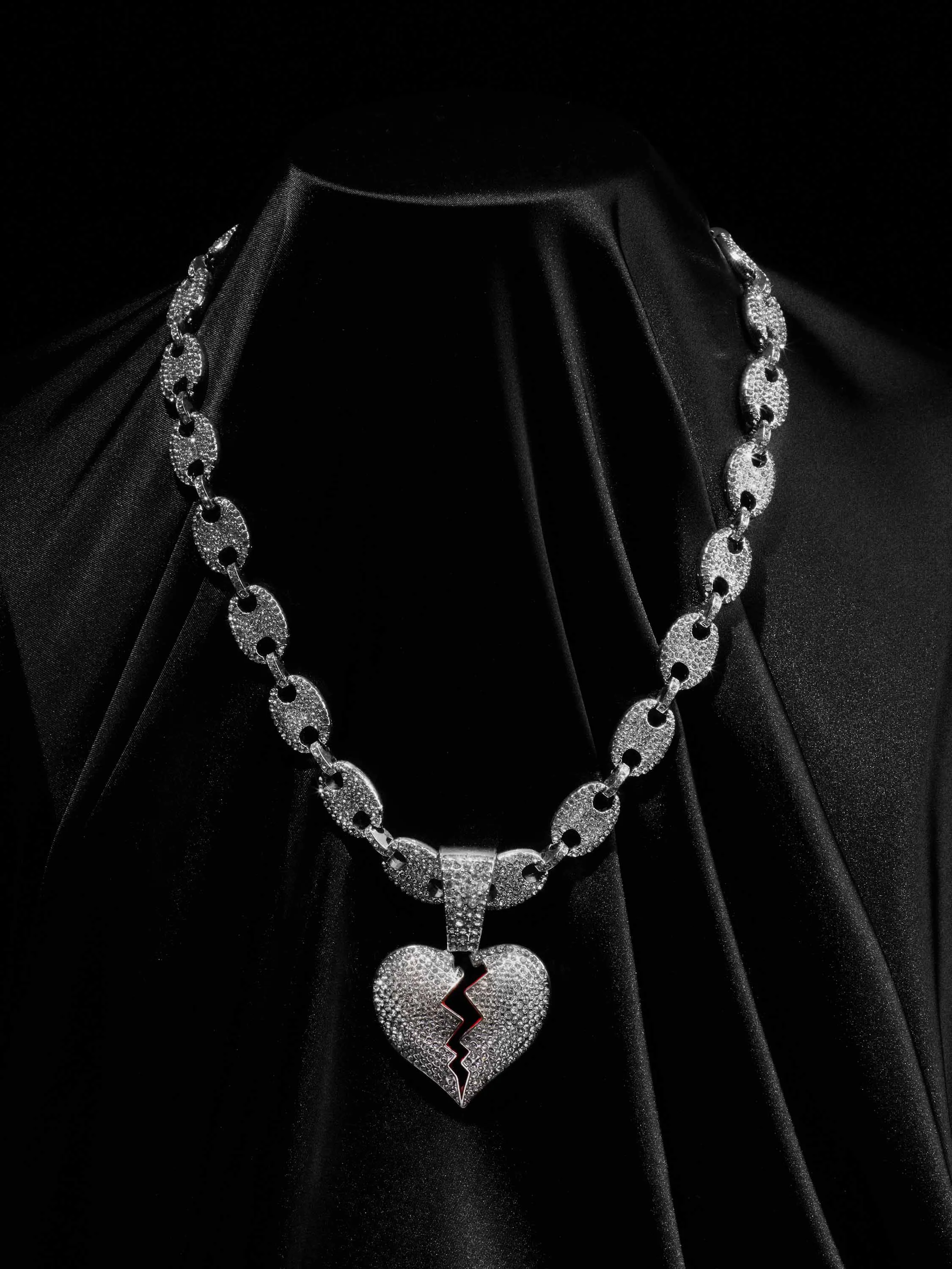Thesupermade Heartbreak Hip-hop Necklace-1513
