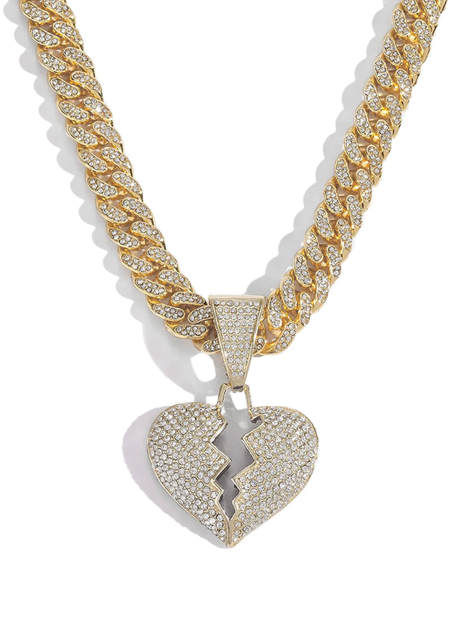 Thesupermade Heartbreak Hip-hop Necklace-1513