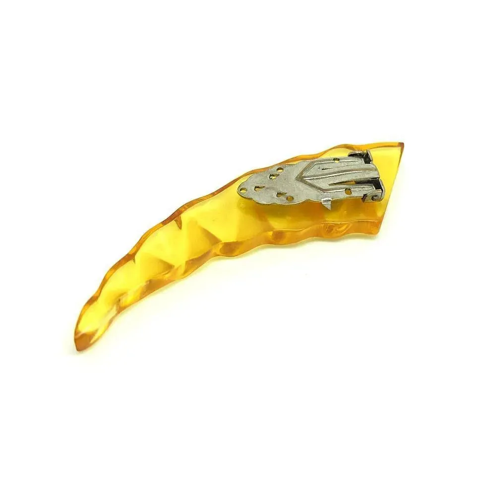 Vintage 1940s Apple Juice Bakelite Dress Clip