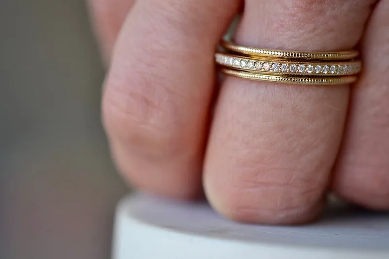 White Diamond Spinner Eternity Band