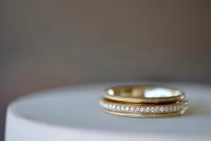 White Diamond Spinner Eternity Band