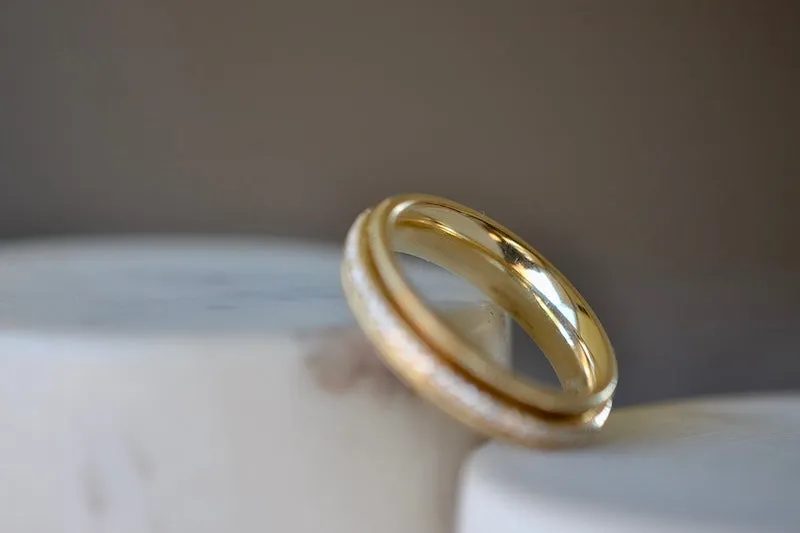 White Diamond Spinner Eternity Band